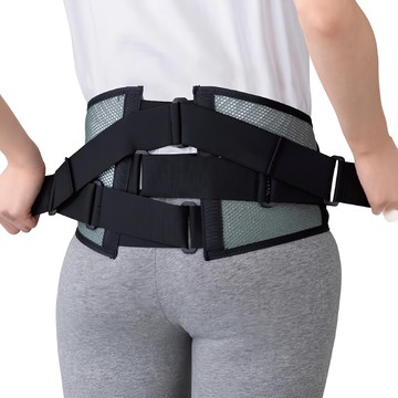 Mizuno 美津濃 日本製 骨盤護腰帶 透氣型 C3JKB30405 LL (95~115cm) 黑灰色  1個