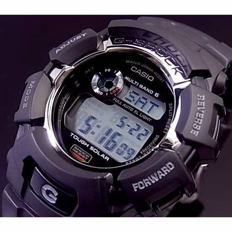 CASIO G-SHOCK カシオ Gショック ソーラー電波腕時計 ブラック ラバー