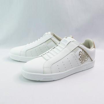 ROYAL ICON 001953007 男款 運動鞋 休閒鞋 無鞋帶 台灣製 白x淺褐【iSport愛運動】