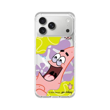 iPhone 17 Pro Max ClearX (MagSafe 兼容) 晶透白 - 海綿寶寶 SpongeBob - 派大星哈哈哈