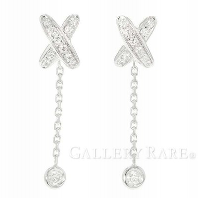 ショーメ ピアス ジュ ドゥ リアン ダイヤモンド K18WGホワイト 
