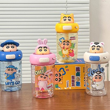 天藍小舖-蠟筆小新公仔碰碰杯710ML-共4色-$290【A11115266】