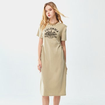 NEW∎美式休閒設計印花洋裝【MON'S 流行服飾】