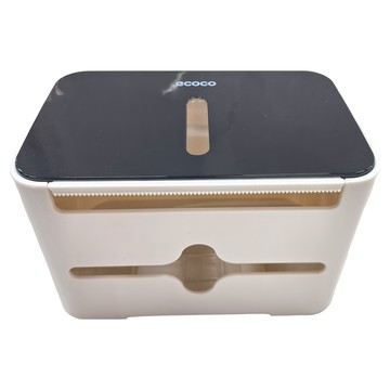 ecoco 意可可 北歐風簡約紙巾盒  575g  黑色