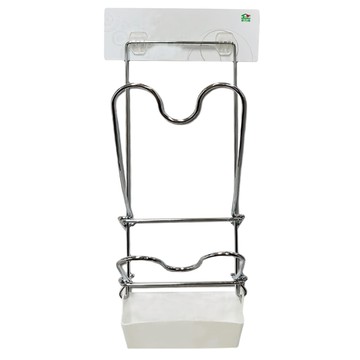 家而適 廚房兩層鍋蓋壁掛架 免釘免鑽易清潔 台灣製造  銀色  1個