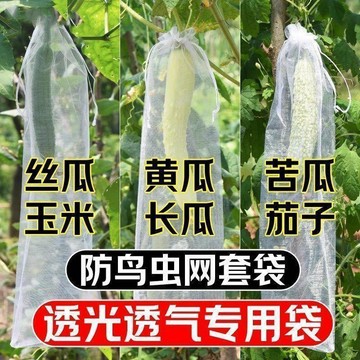 臺灣熱賣🔥🔥無紡布包瓜苦瓜絲瓜防蟲網袋套袋羊角蜜保護袋防針蜂防果蠅專用袋