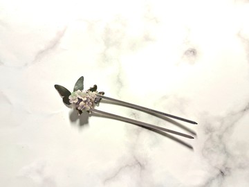 花蝶弄影 髮簪 雙簪 髮釵 造型 雙面簪
