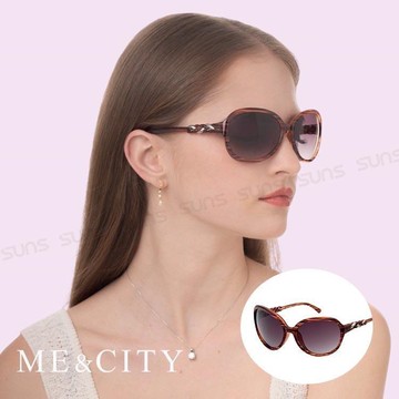 【SUNS】ME&CITY 義式麻花紋路 古典簡約太陽眼鏡 抗UV400 (ME 120017 J520)