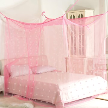 C.G.&C. 凱蕾絲帝 堅固耐用單人針織蚊帳 開單門 100%台灣製造  180 x 180 x 90cm  粉紅色