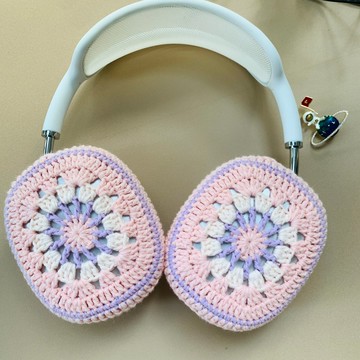 粉紫色系原創設計AirPod Max 保護套 索尼 XM5 頭戴式耳機保護套