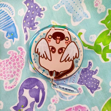 106005_甜味海帶-翅膀貓藍E3_磁吸壓克力氣囊支架