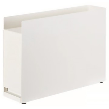 SHIMOYAMA 鐵製調味料收納雙層置物架 多功能廚房調味架 調味料收納架  50.5 x 12.5 x 36.5cm  白色  1個