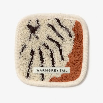 韓國 WARMGREY TAIL 毛巾杯墊 奶油獅 10cm x 10cm