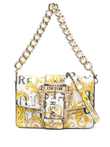 Versace Jeans Couture - Logo Couture print crossbody bag - women - Polyurethane Resin/Polyester/Polyester - One Size - White