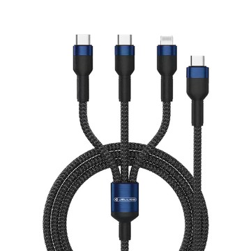 JELLICO 1.2m極度系列Type-C版3合1快速充電線/JEC-ESC-13-BU