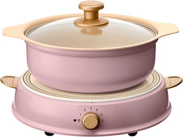 日本 IRIS OHYAMA Ricopa 電磁爐+鍋子 派對電磁爐 六段火力安全裝置 IHLP-R14 日本主婦最愛 日本必買代購
