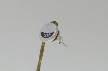 微笑郵票 Pierce_1 (s_m-O.03) 純銀簡約耳釘
