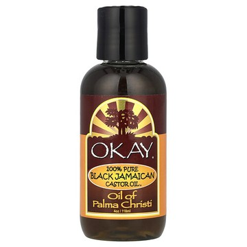 Okay Pure Naturals, 全牙買加黑蓖麻油®，4 盎司（118 毫升）