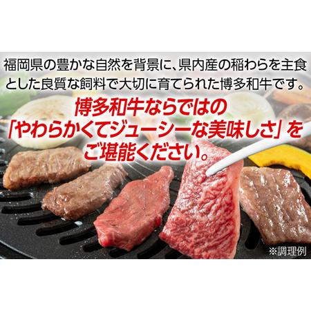 ふるさと納税 博多和牛 焼肉用 肩ロース肉3パック(計約400g) 福岡県田川市