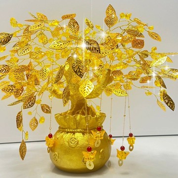 2026招財擺件發財樹擺件 搖錢招財樹擺件公司店鋪新家喬遷開業電視櫃酒櫃招財祈福高檔禮品開業送禮送人擺件