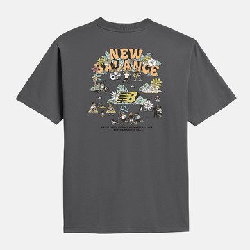 【NEW BALANCE】NB BOY 短T 短袖 Every Journey 灰 每一段旅程 MT61Y00BCAS