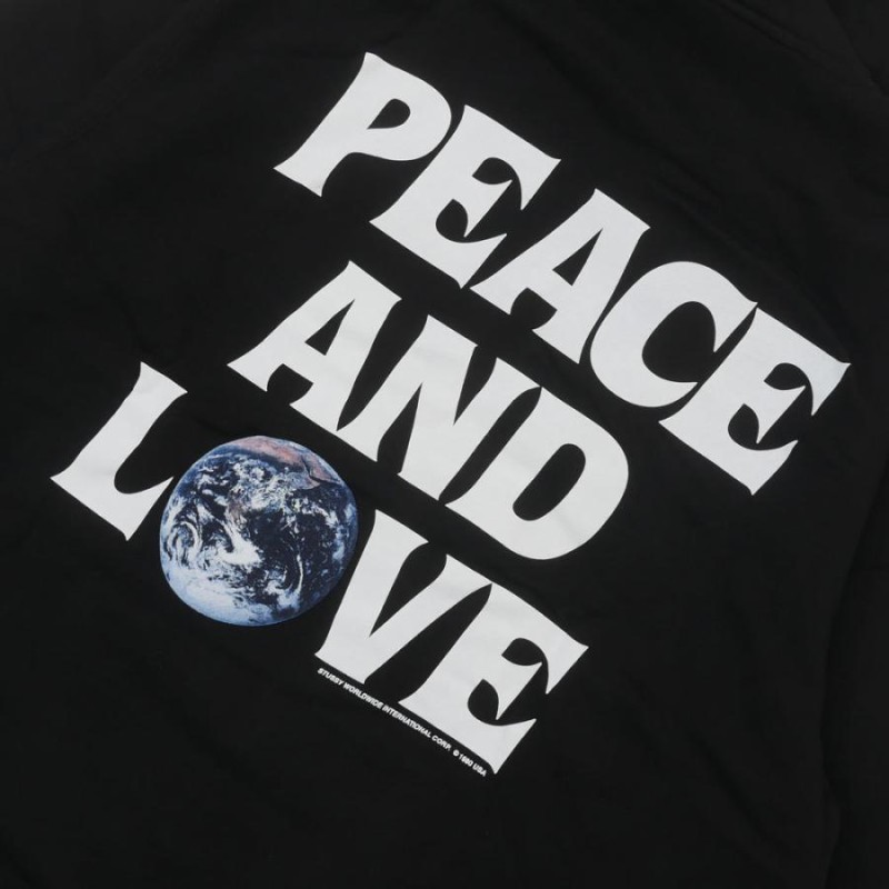 新品 ステューシー STUSSY Peace Love Hood プルオーバーパーカー ...