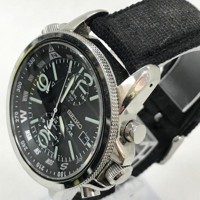 中古】SEIKO セイコー プロスペックス クロノグラフ メンズ ソーラー V172-0AL0 ブラック文字盤 [jgg] | LINEブランドカタログ