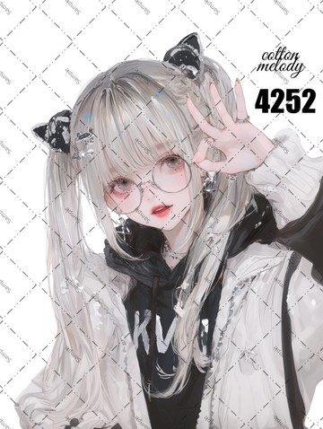 original sticker no.4252 人物貼紙 原創貼紙 原創人物貼紙 裝飾貼紙 cotton melody