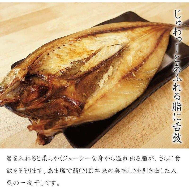 ノルウェー産 一夜干し 鯖（サバ） 開き 320g前後×3枚 あま塩 大サイズ サバ 干物 干し魚 肉厚 さば 鯖