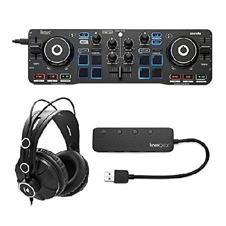 Hercules DJControl Starlight Pocket USB DJ Controller Bundle with