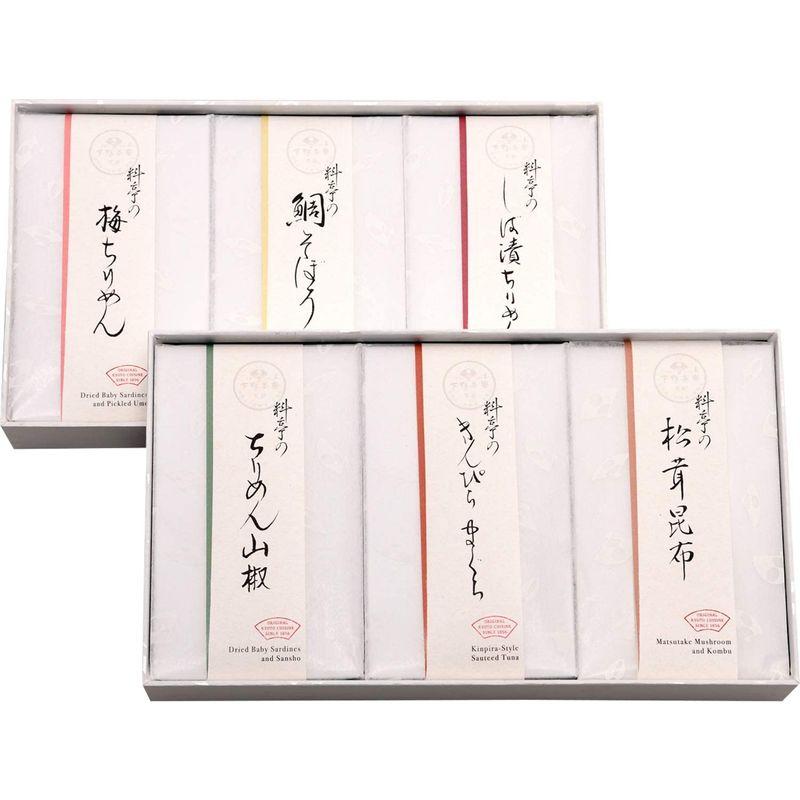 料亭のご馳走-糺 寿- 「ちりめん山椒 130g・きんぴらまぐろ 230g・梅ちりめん 130g・しば漬けちりめん 130g・松茸昆布 20