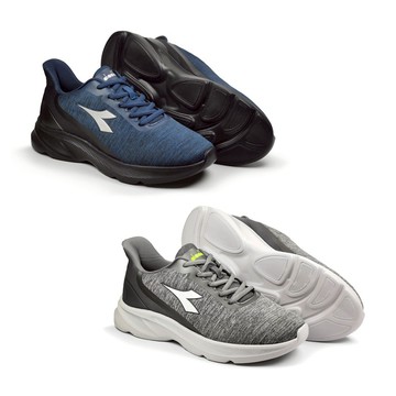 DIADORA迪亞多那 防潑水時尚運動鞋 男運動鞋 男鞋 寬楦 高腳背 反光 康特杯 輕量 減壓 棉鞋墊 止滑 藍 灰