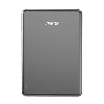 ASPOR 金屬超薄款磁吸充行動電源5000mAh 20W USB-C  A381  銀河灰