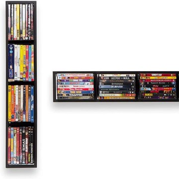 亞馬遜跨境唱片架CD架DVD儲存架墻壁收納架黑膠唱片裝飾收納盒