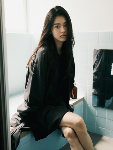 Plus Long Sleeve T-shirt [Black]