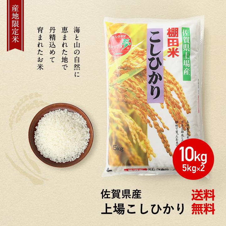 新米　令和5年産　米 お米 10kg 送料無料 上場コシヒカリ 佐賀県産　令和5年度 5kg×2袋 こしひかり