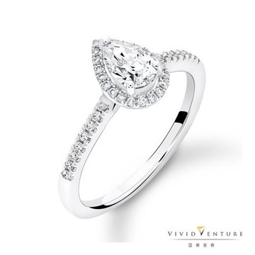 亞帝芬奇GIA50分FVS1鑽石戒指光陰14K金台