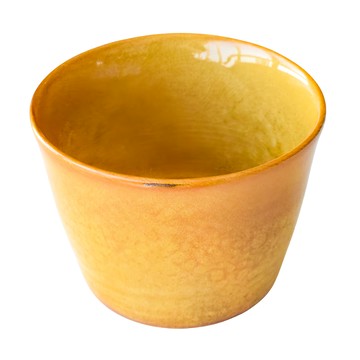 佐和陶瓷 茶釉貫入豬口杯 日本製 8.5 x 6.4cm 170ml  黃色  1個
