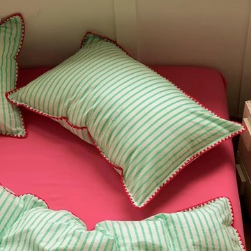 ❤【UPTON】❤100%高密度純棉條紋枕套 48*74cm.❤