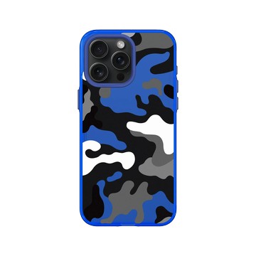 iPhone 15 Pro Max Clear 激光藍 - Camouflage / 迷彩 - M1929北極迷彩