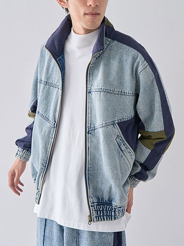 運動風撞色設計牛仔外套(0P000361100) - CRAFT STANDARD BOUTIQUE