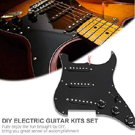 DIY Electric Guitar Kits, Pickguard Back Cover Bridge System Mounting Kits for ST Style Guitars, Electric Guitar Replacement Guitar Hardware