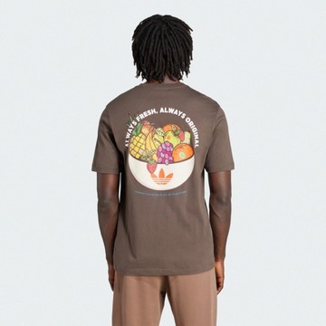 Adidas 愛迪達 Graphic Lo Ss T JW2977 男 T恤 運動上衣 休閒短袖 棕 亞版