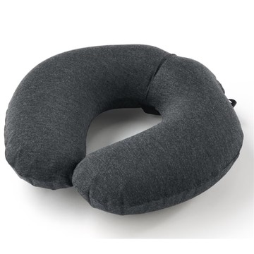 日本 MUJI 無印良品空氣頸枕【深灰】 34x33cm (JN9615)