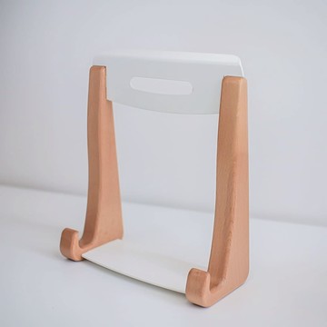 【Simple Zone】童心木兩用筆電/平板架(白色)