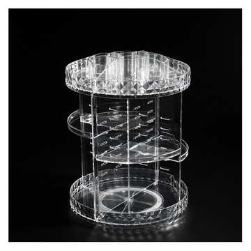 家用創意多功能旋轉化妝架日常護膚品收納架抖音同款大容量化妝盒