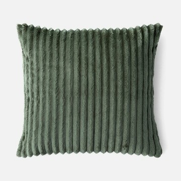 奧可利粗條絨抱枕套50x50cm 墨綠