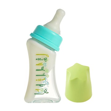 知力奶瓶 GF4  不含BPA/BPS  附帶奶嘴  橫切  Flower  80ml  1個
