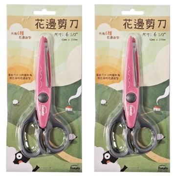 Tomato 花邊剪刀 尺寸6 1/2  大波浪  2支