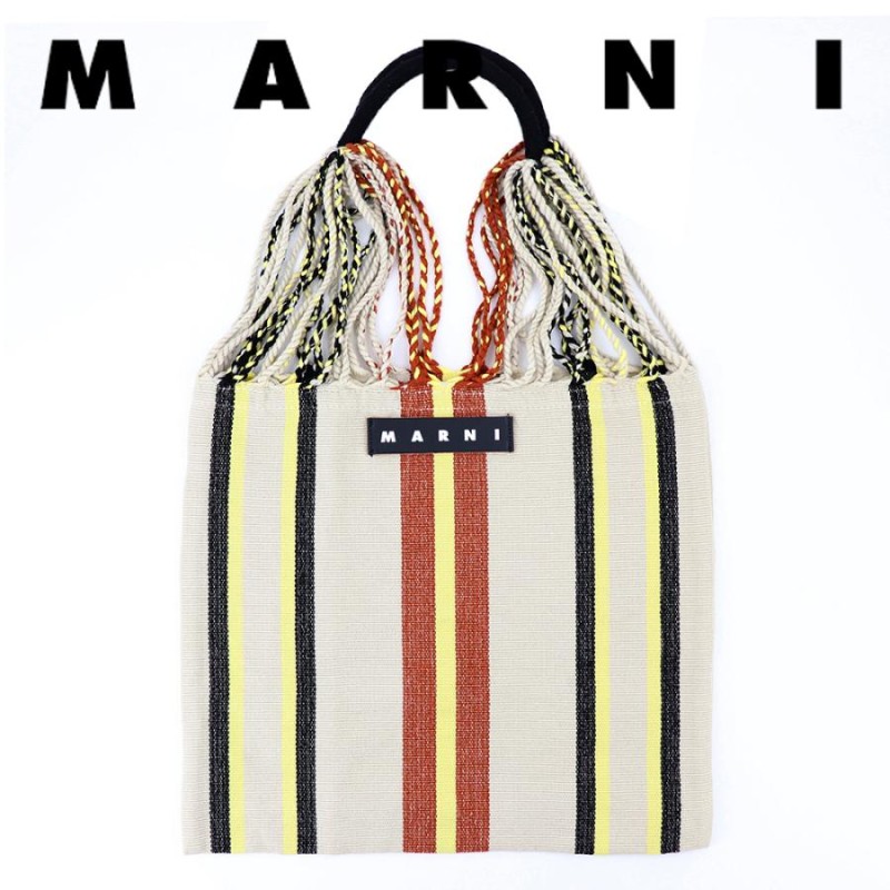 マルニ バッグ ハンモックバッグ MARNI マルニフラワーカフェ エクリュ ...